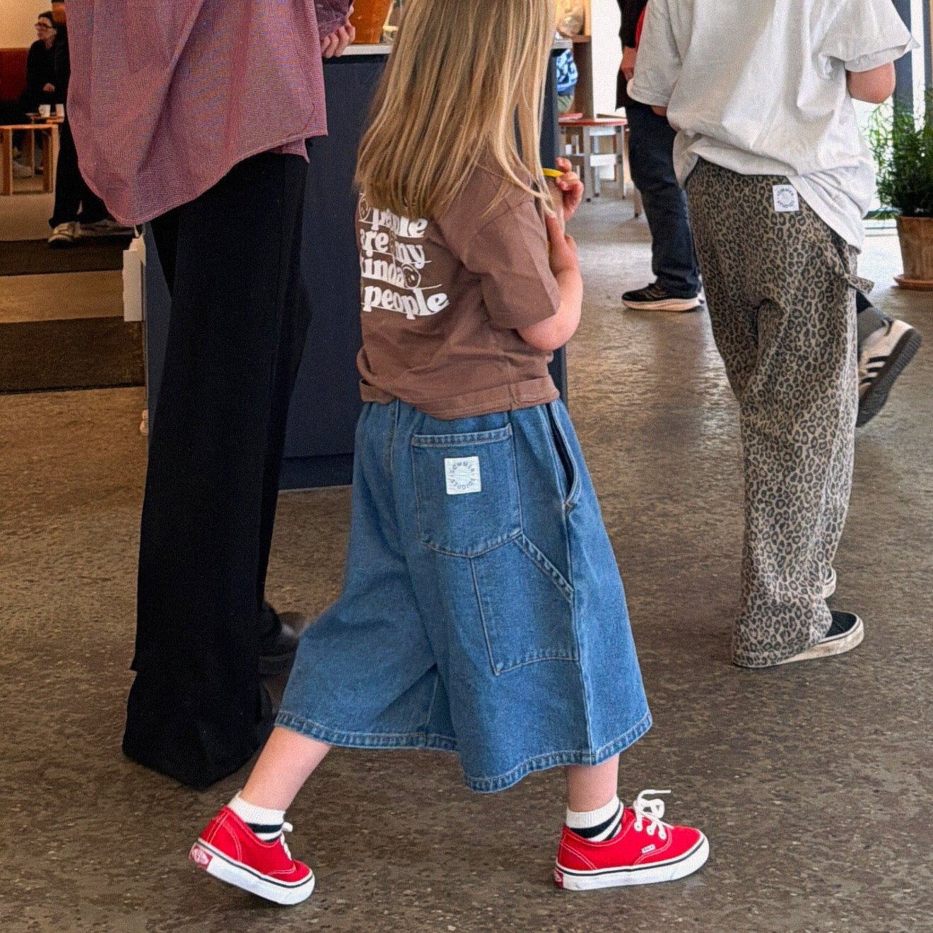 Skater denim shorts