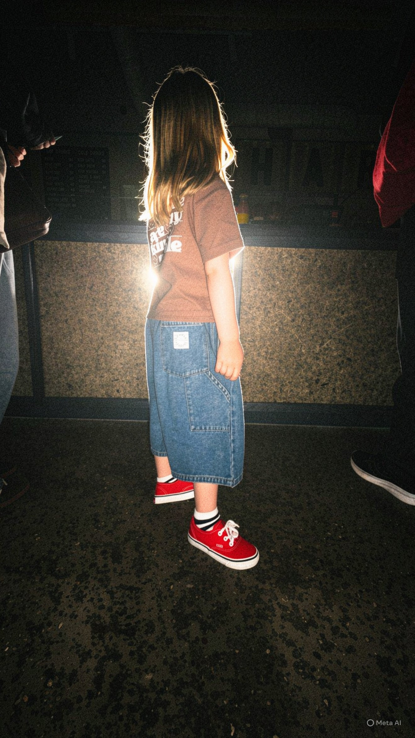 Skater denim shorts