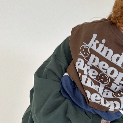 Kind People Sweatshirt Brown