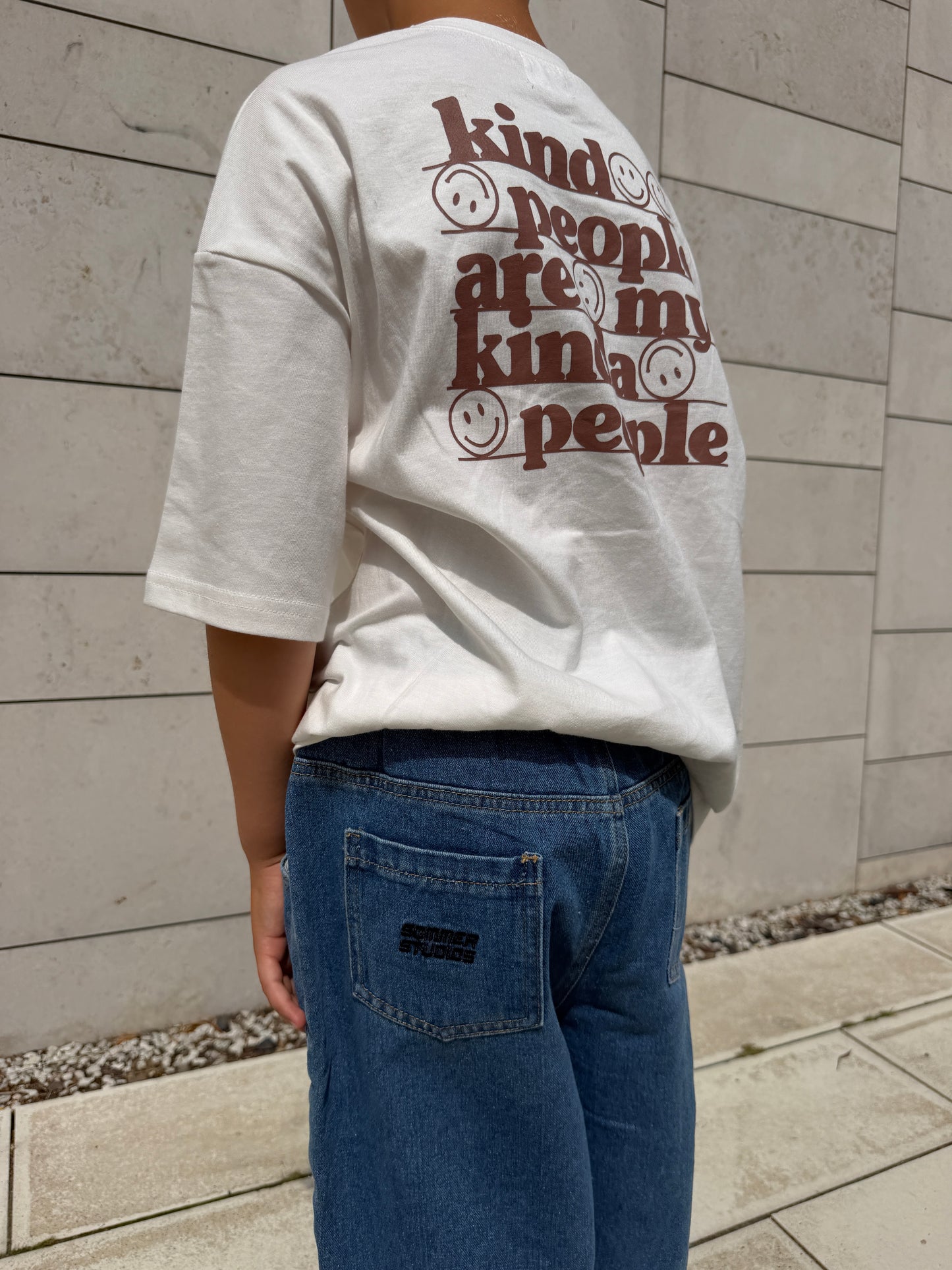 Kind People Tee Brown