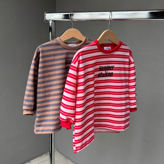 Charlie long tee Red/Pink