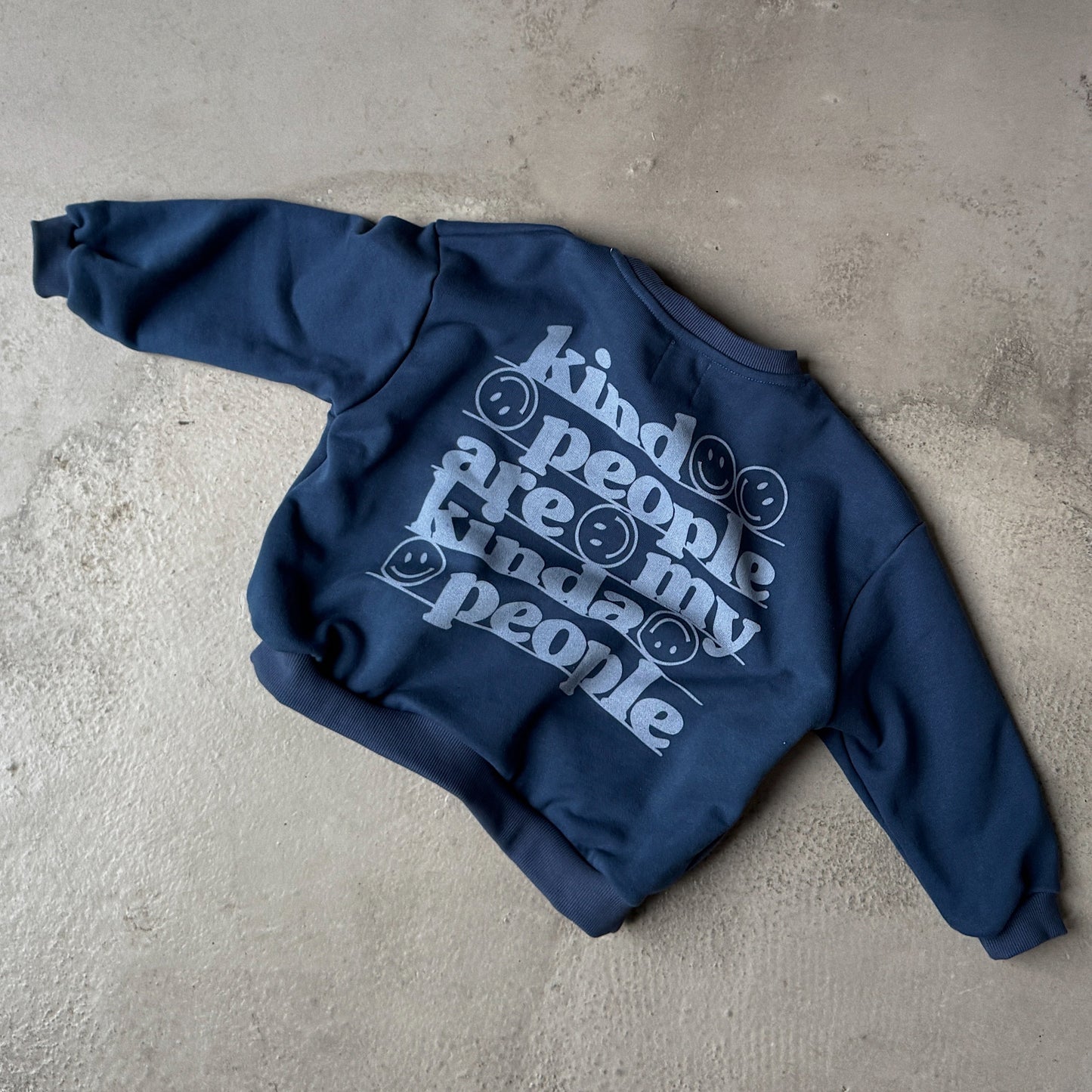 Kind People Sweatshirt Navy/White