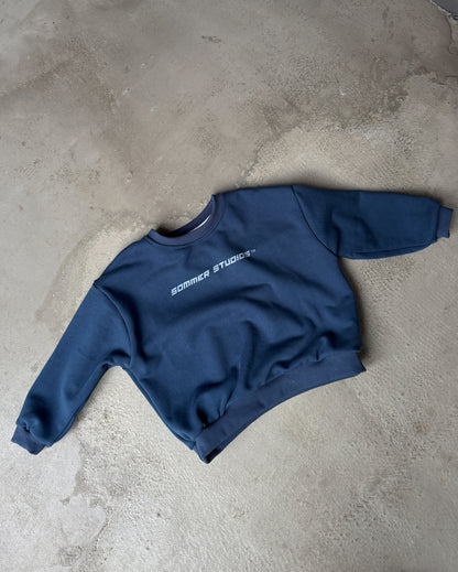 Kind People Sweatshirt Navy/White