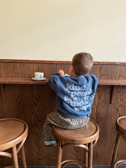 Kind People Sweatshirt Navy/White